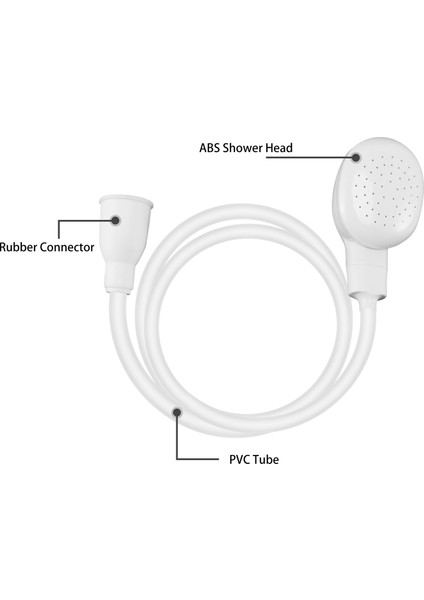 Beyaz Saç Duş Suyu Sprey Kafa Hortumu Tüp Banyo Şampuan Banyo Mikseri Musluk (Yurt Dışından) fiyatları