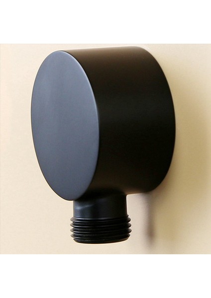 6x Duvar Tedarik Dirsek Pirinç Yuvarlak Duvar Montajı Duş Hortum Konnektörü Aksesuarları G1/duş Black Için Su Çıkışı (Yurt Dışından) indirimleri