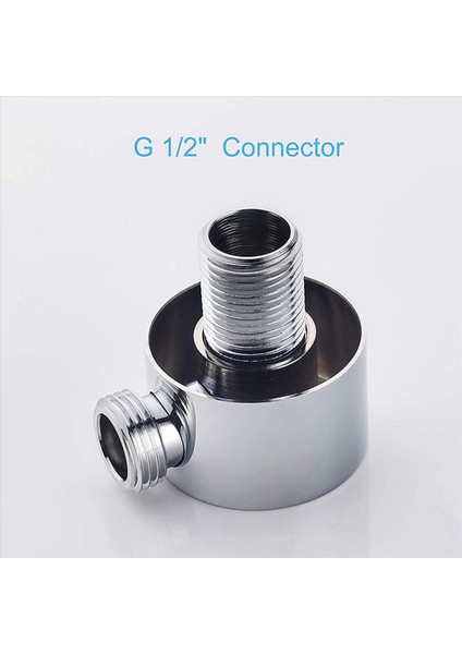 3x Duvar Tedarik Dirsek Pirinç Yuvarlak Duvar Montajı Duş Hortum Konnektörü Aksesuarları G1/2inç Su Çıkışı Duş Silver (Yurt Dışından) fırsatları