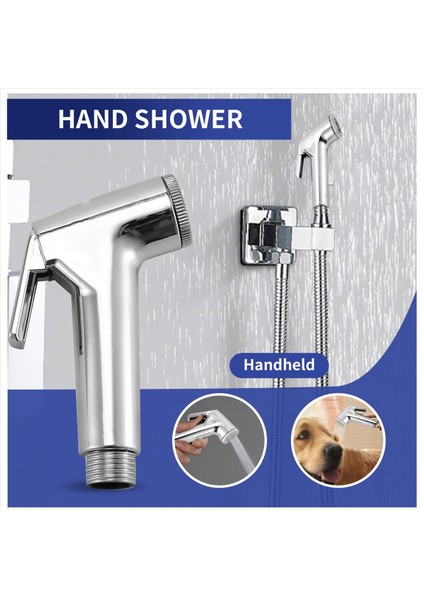 Elde Duş Başlığı Douche Tuvalet Bide Sprey Yıkama Jet Shattaf ile Bahar Hortumu (Yurt Dışından) fırsatları