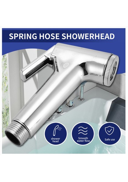 Elde Duş Başlığı Douche Tuvalet Bide Sprey Yıkama Jet Shattaf ile Bahar Hortumu (Yurt Dışından) indirimleri