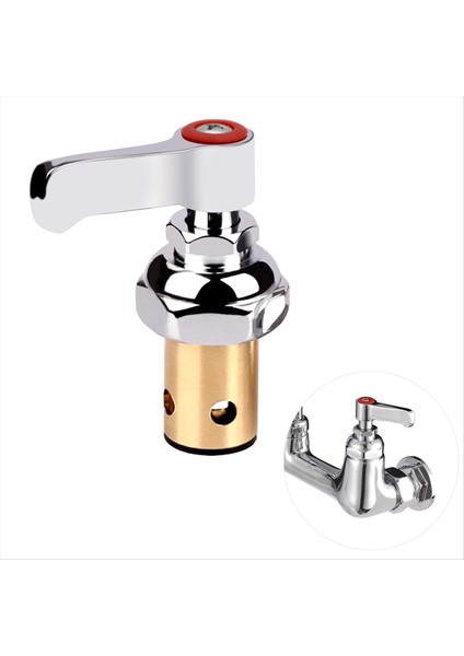 Pirinç Musluklar Yedek Sıcak Yan Kol Gövdesi Montaj 002714-40 - Performanslı Ticari Sınıf Mutfak Kullanımı (Yurt Dışından)