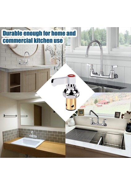 Pirinç Musluklar Yedek Sıcak Yan Kol Gövdesi Montaj 002714-40 - Performanslı Ticari Sınıf Mutfak Kullanımı (Yurt Dışından) indirimleri