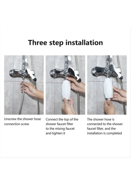 Yağmur Duş Başlığı Ön Filtre Klor Çıkarma Su Yumuşiği Saç Yumuşatıcı Banyo Aksesuarları 1set (Yurt Dışından) fiyatları