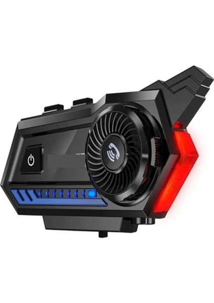 Buğz BT57 Motosiklet Kask Kulaklık Intercom Işıklı Motorsiklet Interkom