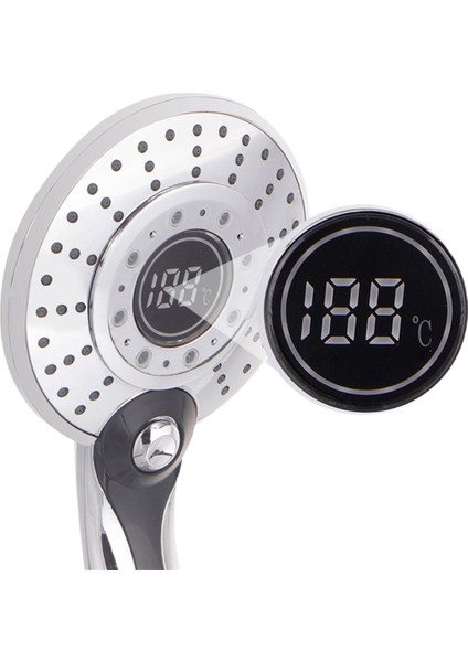 LED Duş Başlığı Dijital Sıcaklık Kontrol Duş Başlığı 3 Sprey Modları Su Tasarrufu Duş Filtresi Banyo Aksesuarları B (Yurt Dışından)