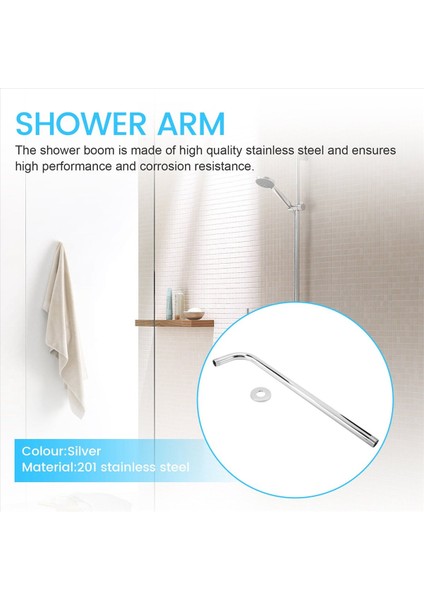 Duş Koluna Monte Uzatma Çubuğu Paslanmaz Çelik Duş Uzantı Kolu Tüp Tavan Duş Aksesuarı Duş Odası (Yurt Dışından) fırsatları