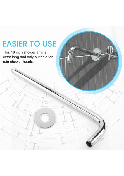 Duş Koluna Monte Uzatma Çubuğu Paslanmaz Çelik Duş Uzantı Kolu Tüp Tavan Duş Aksesuarı Duş Odası (Yurt Dışından) indirimleri