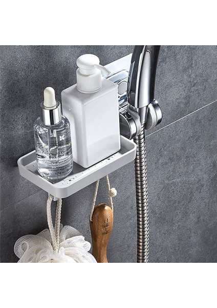 Duş Başlığı Tutucu Abs Duş Tutucu Sondaj Yok Ayarlanabilir Duş Braketi (Sabun Raflı Duş Tutucu) (Yurt Dışından) indirimleri