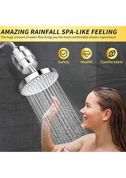2x Duş Başlığı ve Su Filtresi 15 Aşamalı Duş Filtresi Klor ve Zararlı Maddeleri Kaldırır Su Yumuşatıcı Duş Başlığı (Yurt Dışından) modelleri