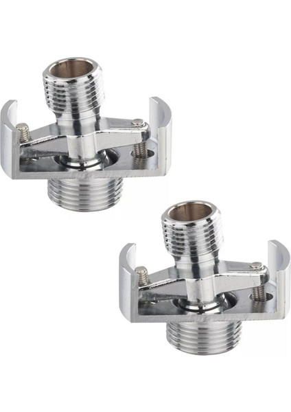 2x Emme Borusunun Açısının Ayarlanması Bakır Duş Başlığı Açılı Kavisli Ayak Eksantrik Vidalı Köşe Musluk Erişim (Yurt Dışından)