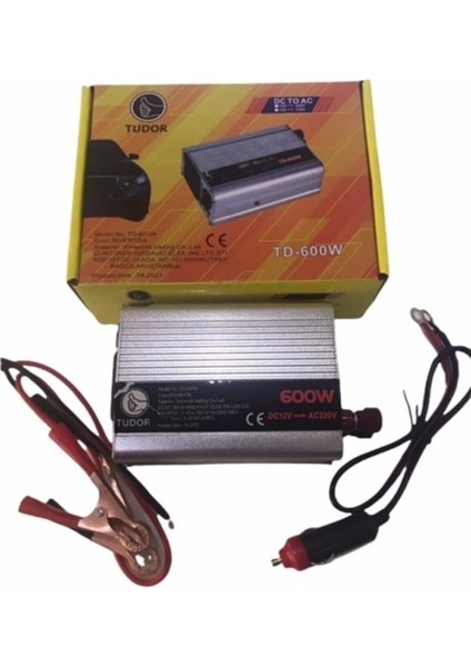 Oto Çakmağından 2-220 Volt Çevirici 600 Watt Üniversal Girişli Sinüs Inverter