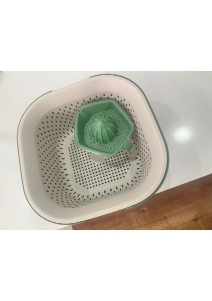 5 Parça Mutfak Seti – Karıştırma Kabı, Kesme Tahtası, Süzgeç ve Limon & Narenciye Sıkacağı – Çok Amaçlı Pratik Mutfak Gereçleri (3 Farklı Renk Seçeneği)