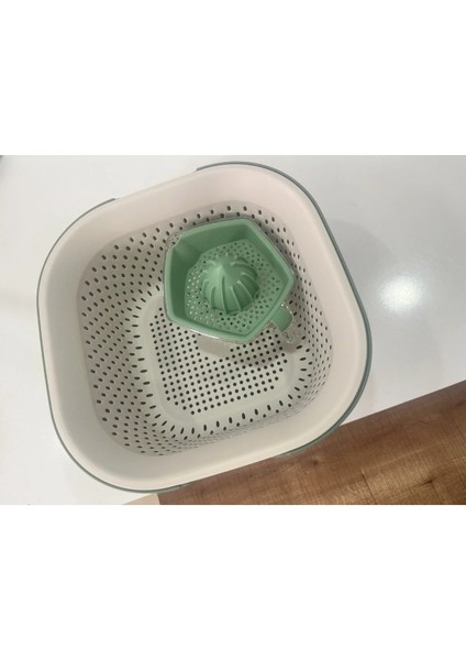 5 Parça Mutfak Seti – Karıştırma Kabı, Kesme Tahtası, Süzgeç ve Limon & Narenciye Sıkacağı – Çok Amaçlı Pratik Mutfak Gereçleri (3 Farklı Renk Seçeneği)