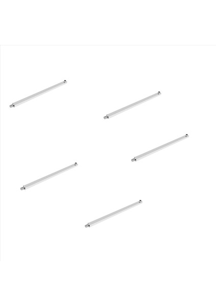 5pcs 40 cm Kare Duş Kolu Uzatma Kol Duvarı Duş Duş Çubuğu Yağışlı Yağış Duş Başlık Kolu Krom (Yurt Dışından)