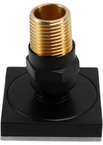 3x Duş Spa Pirinç Kare Masaj Gövde Jetleri Sprey Vücut Duş Başlığı Fırçalanmış Nikel Mat Siyah (Yurt Dışından) modelleri