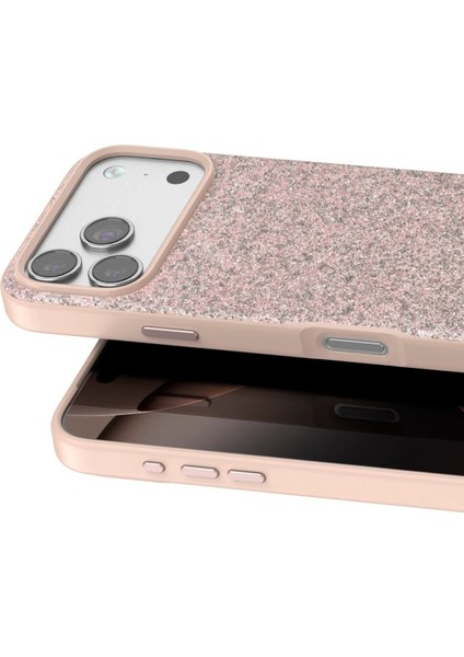 OMR02 Apple iPhone 17 Pro Bright Simli Kapak - Pembe fiyatları