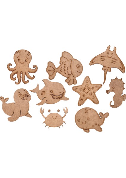 Ahşap Sandık, Figürler, Akrilik Boya ve Fırçalar | Çocuk & Aile Aktivite, Eğitici Hobi Boyama Kutusu fiyatları