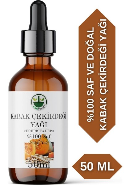 %100 Saf ve Doğal Kabak Çekirdeği Yağı 50 ml Soğuk Sıkım
