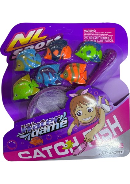 Suda Asılı Kalan 6'lı Balık Temalı Su Oyunu