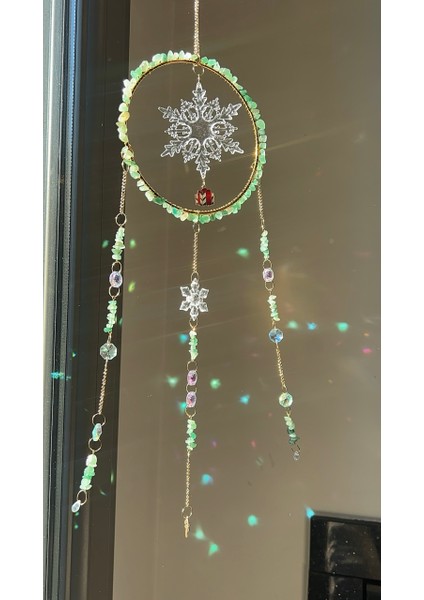 Yılbaşı Serisi - Yeniyıl - Aventurin 1 Sun Catcher - Güneş Tutucu - Güneş Yakalayıcı - El Yapımı fiyatları