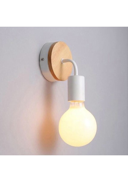 Nordic Postmodern Küçük Duvar Işığı Basit Banyo Koridoru Işık Yatak Odası Başucu Duvar Açık Beyaz (Yurt Dışından) fırsatları