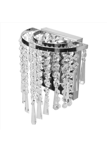 Modern Kristal Duvar Lambası Krom Sconce Duvar Işığı Oturma Odası Banyo Evi Kapalı Işık Dekorasyonu (Yurt Dışından) modelleri