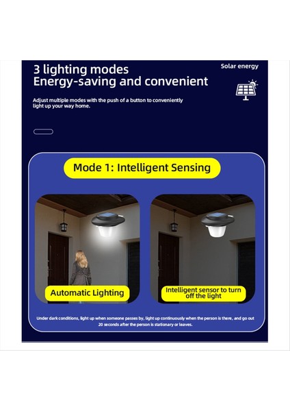 Güneş LED Tungsten Lambası Ev Akıllı Sensör Duvar Işığı Açık Su Geçirmez Avlu Garaj Aydınlatma Fener (A) (Yurt Dışından) indirimleri