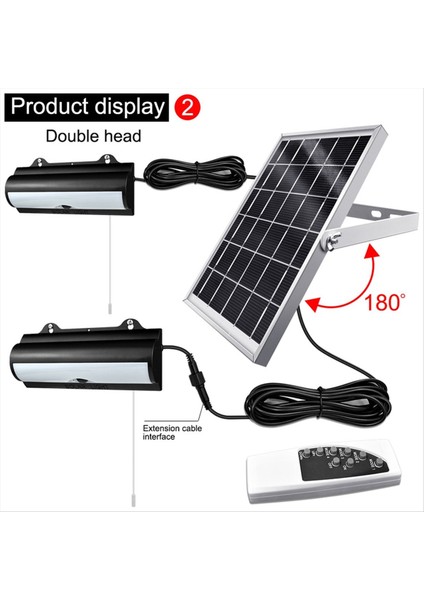 Çift Kafa Güneş Kolye Işık Dış Mekan Su Geçirmez Bahçe Hareket Sensörü LED Dimmable Remote Kordo Güneş Işığı Kulübesi (Yurt Dışından) fırsatları