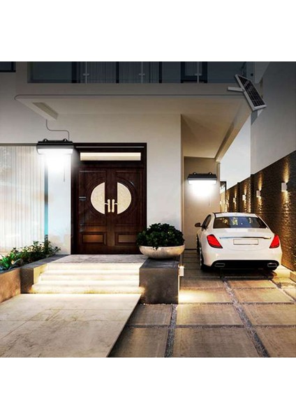 Çift Kafa Güneş Kolye Işık Dış Mekan Su Geçirmez Bahçe Hareket Sensörü LED Dimmable Remote Kordo Güneş Işığı Kulübesi (Yurt Dışından) indirimleri