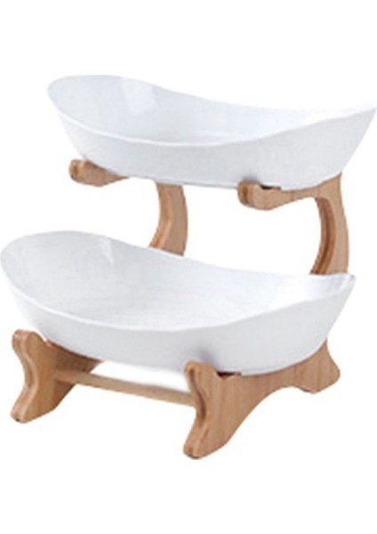 Meyve Tepsisi Rafları Masa Tabakları Yemek Takımı Mutfak Meyve Kasesi Bölümlü Şeker Kek Tepsiler Sofra Takımları A (Yurt Dışından)