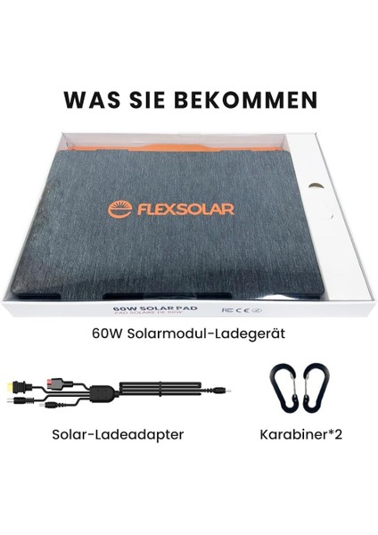 60W Taşınabilir Katlanabilir Güneş Paneli fiyatları