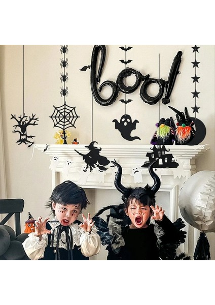 Cadılar Bayramı Korkunç Örümcek Cadı Hayalet Yarasa Kolye Süs Kuaile Cadılar Bayramı Konut Dekorasyonu (Yurt Dışından) modelleri