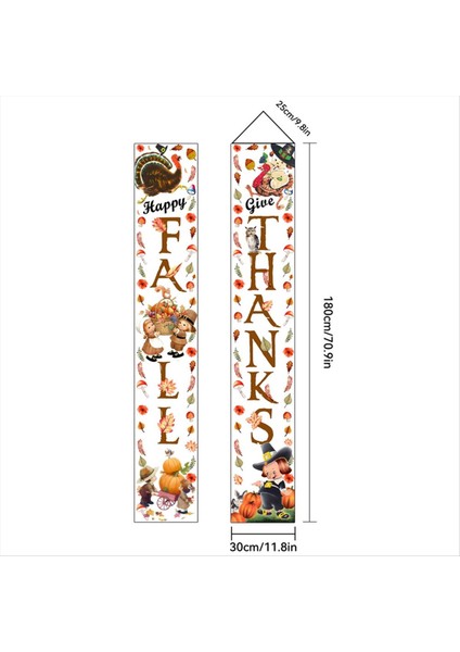 Sundurma Banner Sonbahar Şükran Süsleri Kapalı ve Açık Sonbahar Şükran Günü Sundurma Dekorasyonları B (Yurt Dışından) modelleri