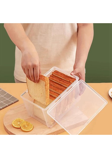 4x Hava Geçirmez Ekmek Depolama Kapları Ekmek Kutusu Plastik Yeniden Kullanılabilir Somun Kek Berrak Ekmek Dağıtıcı Taze Ekmek Kutusu (Yurt Dışından) fiyatları