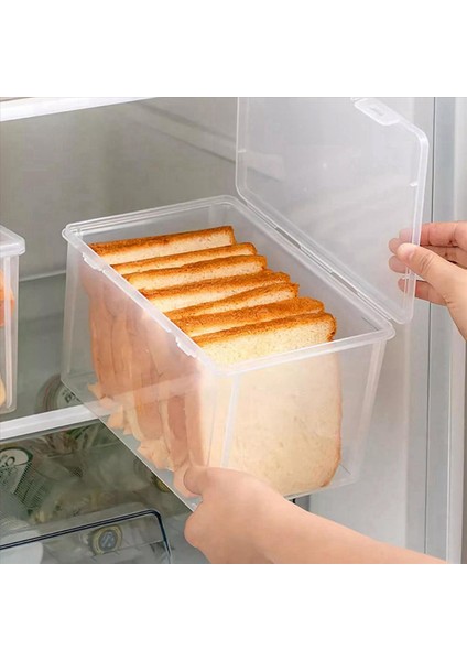 4x Hava Geçirmez Ekmek Depolama Kapları Ekmek Kutusu Plastik Yeniden Kullanılabilir Somun Kek Berrak Ekmek Dağıtıcı Taze Ekmek Kutusu (Yurt Dışından) modelleri