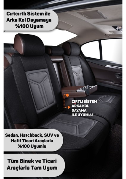 Fs Serisi Jeep Cherokee 2014 Sonrası ile Uyumlu Takmatik Kılıf, Gri