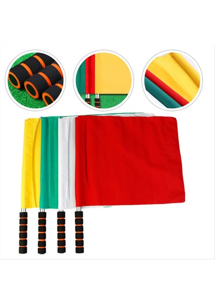 4pcs Hakem Bayrağı Voleybol Linesman Bayraklar Hakem El Bayrağı Voleybol Hakemi Bayrağı Voleybol Hattı Yargıç Bayrakları (Yurt Dışından) fiyatları