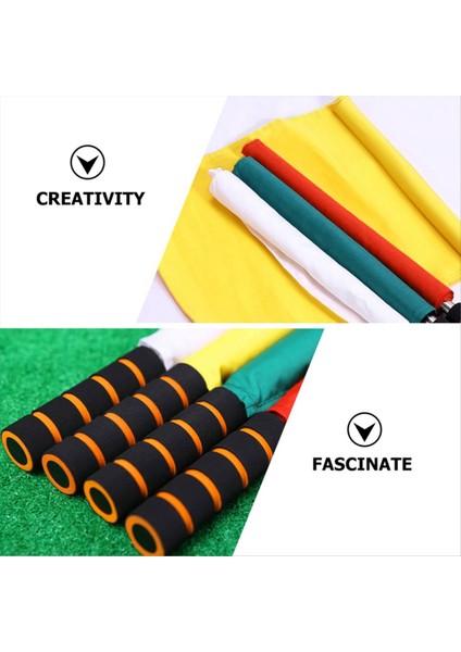 4pcs Hakem Bayrağı Voleybol Linesman Bayraklar Hakem El Bayrağı Voleybol Hakemi Bayrağı Voleybol Hattı Yargıç Bayrakları (Yurt Dışından) indirimleri