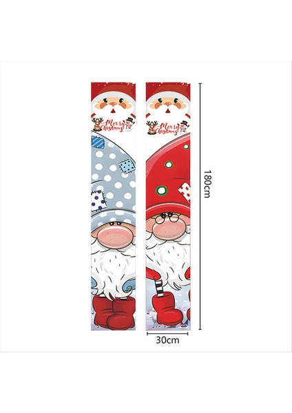 Mutlu Noeller Banneyi Asın Kapalı ve Dış Mekan Noel Dekoratif Afişleri Ön Kapı ve Garaj C (Yurt Dışından) fiyatları