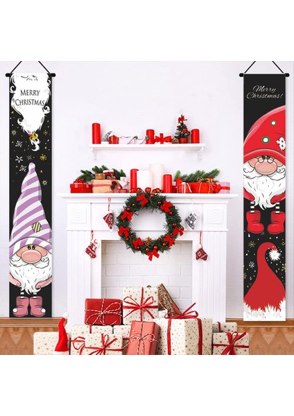 Mutlu Noeller Banneyi Asın Kapalı ve Dış Mekan Noel Dekoratif Afişleri Ön Kapı ve Garaj C (Yurt Dışından) indirimleri
