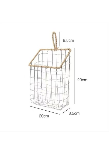 Ferforje Duvar Asma Tip Duvar Kitabı Depolama Raf Duvar Dergisi Raf Basit Salon Küçük Asma Sepet B (Yurt Dışından) fırsatları