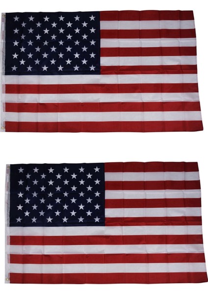 2x Promosyon Amerikan Bayrağı Abd - 150 × 90CM ( Görüntü Uyumlu) (Yurt Dışından)