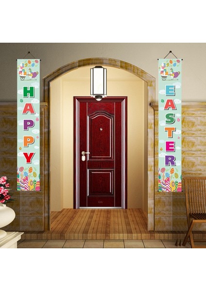 Paskalya Dekorasyon Seti Paskalya Sundurma Işareti Hoş Geldiniz Mutlu Paskalya Banner Paskalya Poster Kapı Askısı Bahar (Yurt Dışından) fiyatları