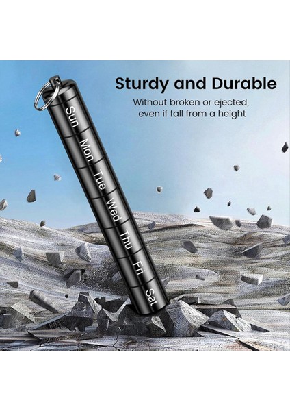 2 Paket Haftalık Hap Organizatörü Günde 2 Kez Taşınabilir Küçük Hap Kılıfı Anahtarlık Hap Tutucu Seyahat Için (Yurt Dışından) indirimleri