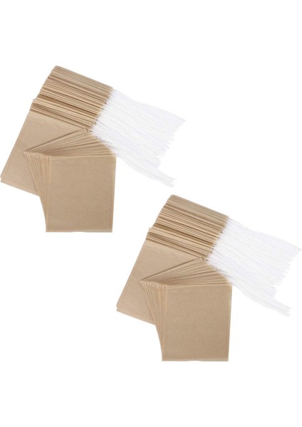 600PCS Çay Filtre Çantaları Drawstring ile Tek Kullanımlık Kağıt Çay Poşeti Güvenli Güçlü Penetrasyon Ağarsız Kağıt (Yurt Dışından)