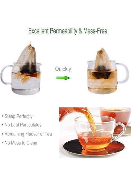 600PCS Çay Filtre Çantaları Drawstring ile Tek Kullanımlık Kağıt Çay Poşeti Güvenli Güçlü Penetrasyon Ağarsız Kağıt (Yurt Dışından) fırsatları