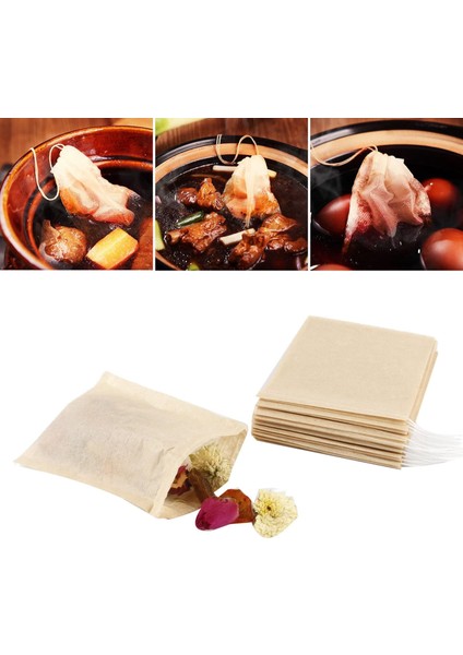 600PCS Çay Filtre Çantaları Drawstring ile Tek Kullanımlık Kağıt Çay Poşeti Güvenli Güçlü Penetrasyon Ağarsız Kağıt (Yurt Dışından) indirimleri