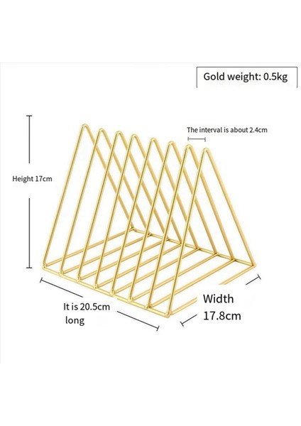 2x Masaüstü Üçgen Kitap Standı Demir Depolama Rafı Altın Masaüstü Kitaplık Organizatörü Masaüstü Kitaplık Modern Kitap Kendini (Yurt Dışından) fırsatları