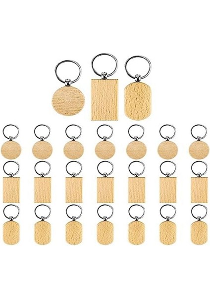 24PCS Ahşap Anahtarlık Boşlukları Gravür Boşluklar Ahşap Boşluklar Bitmemiş Ahşap Anahtar Halka Anahtar Etiketi Dıy El Sanatları (Yurt Dışından)